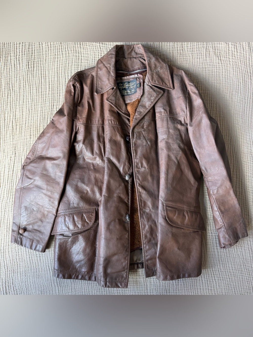 Men’s the leather shop coat VINTAGE